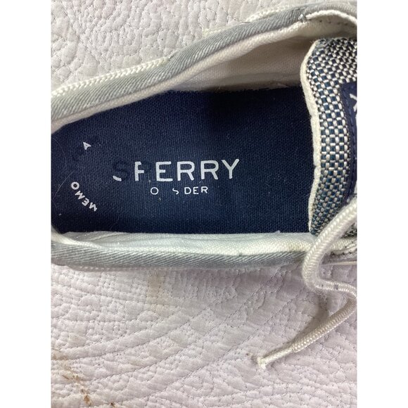 Sperry Mens Gray Canvas Boat Shoes*Memory Foam & Non-Slip Rubber Soles*Size 8.5 - Picture 6 of 10